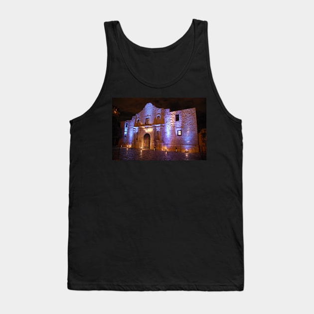 The Alamo in Blue Tank Top by rogerstrawberry